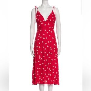 Reformation Red Midi Sundress